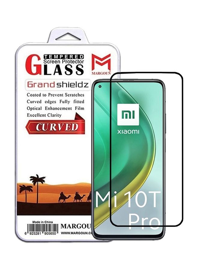MARGOUN - Xiaomi Mi 10T Pro 5G Screen Protector Tempered Glass Full Glue Back Black Side - Image 1
