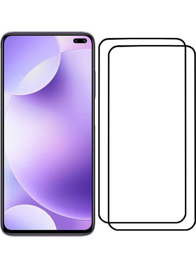 مارجون 2 Pack For Xiaomi Redmi K30 5G Screen Protector Tempered Glass Full Glue Back Side Black - Image 2