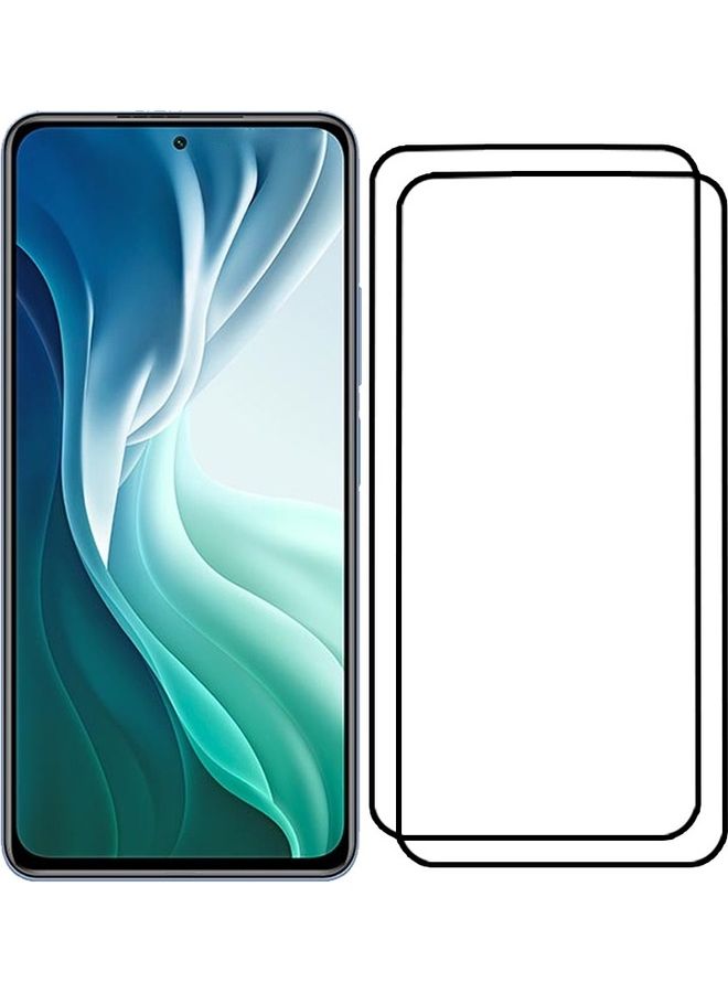 MARGOUN 2 Pack For Xiaomi Mi 11i Screen Protector Tempered Glass Full Glue Back Side Black - Image 2