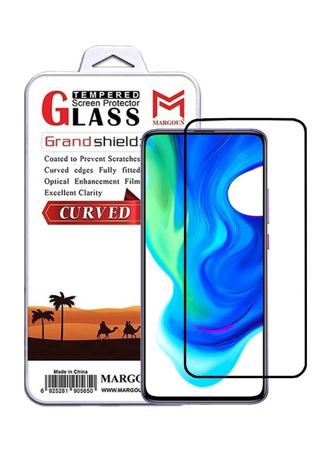 MARGOUN Xiaomi Poco F2 Pro Screen Protector Tempered Glass Full Glue Back Side Black - Image 1