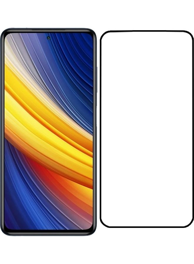 MARGOUN Xiaomi Poco X3 Screen Protector Tempered Glass Full Glue Back Side Black - Image 2