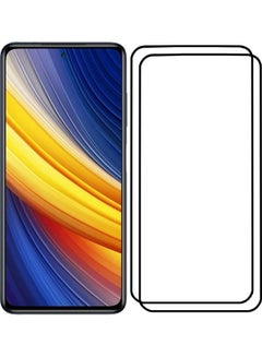 مارجون 2 Pack For Xiaomi Poco X3 NFC Screen Protector Tempered Glass Full Glue Back Side Black  - Image 2