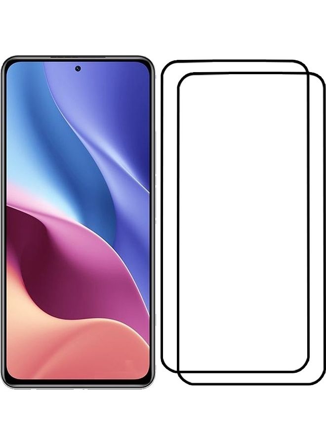 MARGOUN 2 Pack For Xiaomi Redmi K40 Screen Protector Tempered Glass Full Glue Back Side Black - Image 2