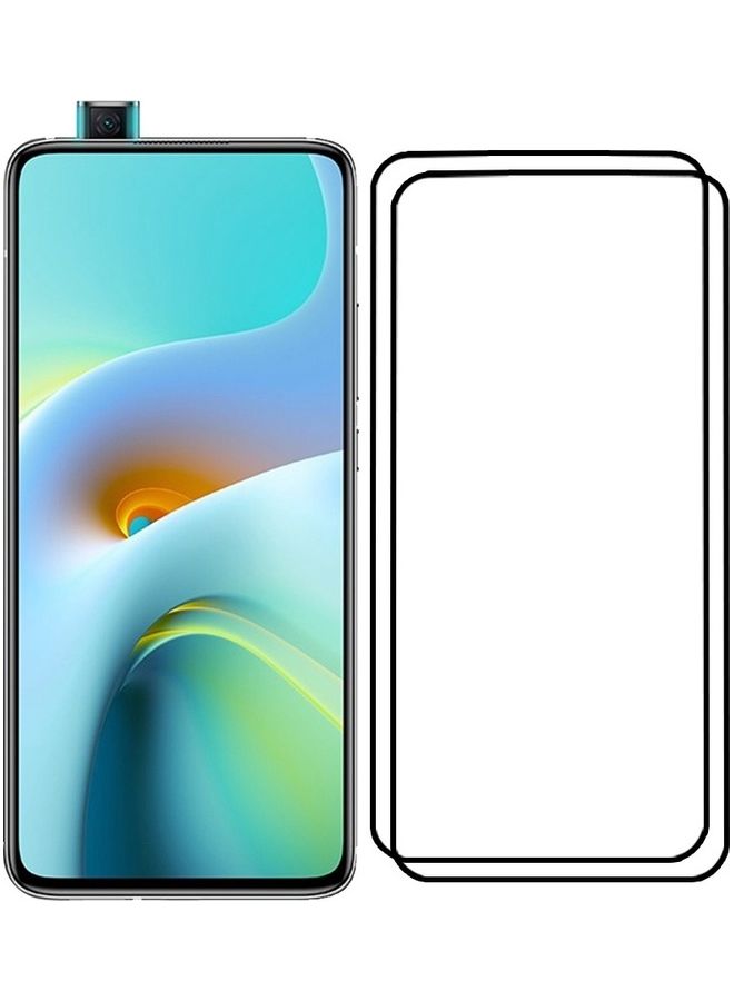 MARGOUN 2 Pack For Xiaomi Redmi K30 Ultra Screen Protector Tempered Glass Full Glue Back Side Black - Image 2