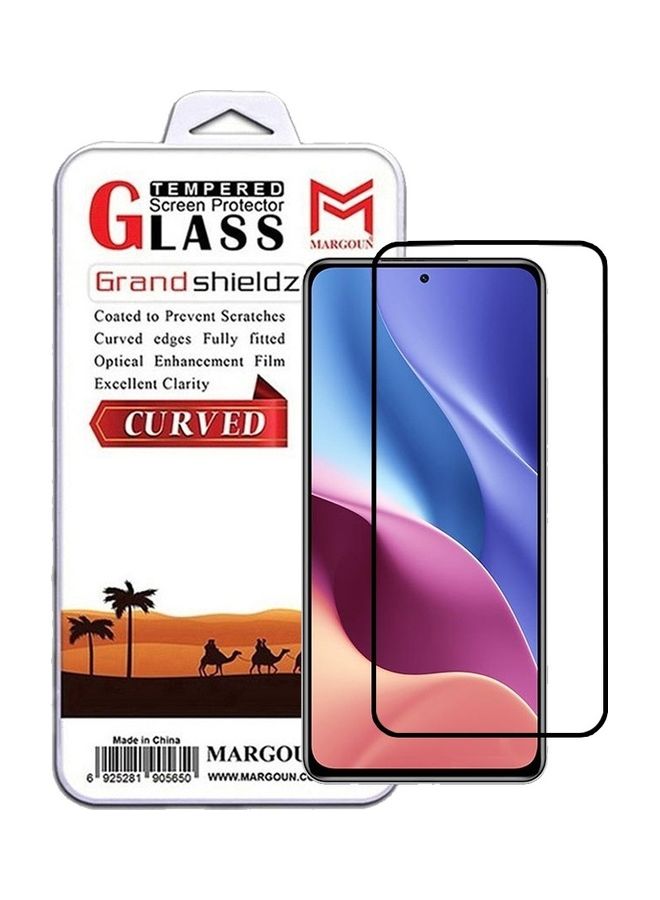 MARGOUN Xiaomi Redmi K40 Pro Screen Protector Tempered Glass Full Glue Back Clear - Image 1