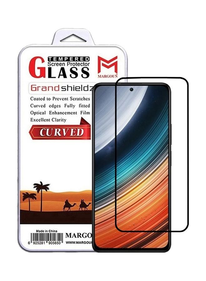 MARGOUN Xiaomi Redmi K40S Screen Protector Tempered Glass Full Glue Back Side Black - Image 1