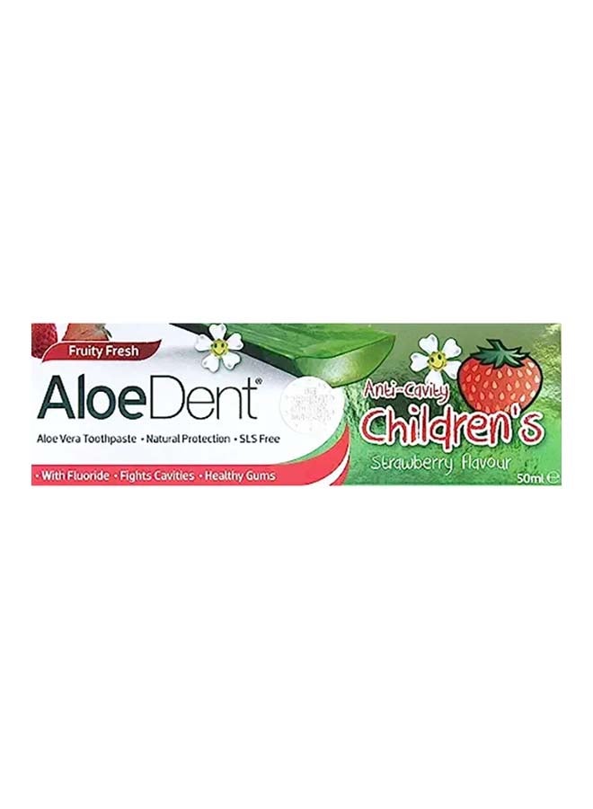 AloeDent Children Strawberry Flavor Toothpaste 50ml