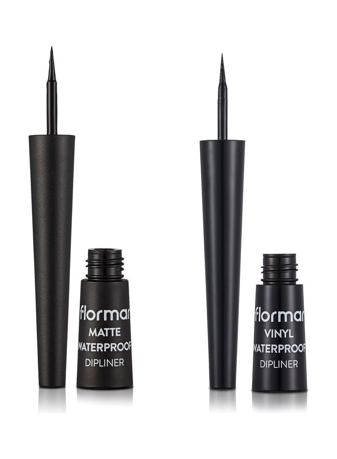 flormar Eyes Dipliner Promo Pack Matte &Vinyl Black  - Image 2