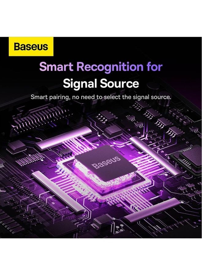 Baseus - 2-In-1 Out Hdmi Switch Bi-Directional Splitter Easy Switch Selector Support 4K, Hdcp Compatible For Tv Box, Ps4/Ps5, Pc, Laptop Hdtv Projector And Many More Black - Image 1