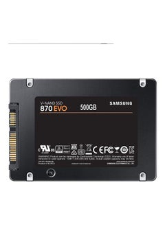 870 EVO SATA SSD 500GB 2.5 Inches Internal Solid State Hard Drive 500.0 GB - v1686546084/N53413015A_2