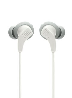 JBL Endurance Run 2 Waterproof Wired Sports In-Ear Headphones, Fliphook Design, Flexsoft Technology, Ipx5 Sweatproof, Hands-Free Calls, Magnetic Buds White  - Image 3