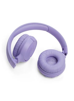 JBL Tune 520Bt Wireless On-Ear Headphones, Pure Bass Sound, 57H Battery With Speed Charge, Hands-Free Call + Voice Aware, Multi-Point Connection, Lightweight And Foldable Purple  - Image 5