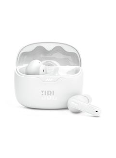 JBL Tune Beam True Wireless Noise Cancelling Earbuds, Pure Bass Sound, Bluetooth 5.3, Smart Ambient, 4-Mics Technology, Voiceaware, 48H Battery, Water And Dust Resistant White  - Image 2