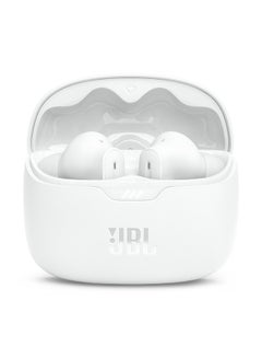 JBL Tune Beam True Wireless Noise Cancelling Earbuds, Pure Bass Sound, Bluetooth 5.3, Smart Ambient, 4-Mics Technology, Voiceaware, 48H Battery, Water And Dust Resistant White  - Image 3