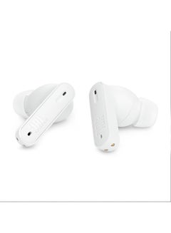 JBL Tune Beam True Wireless Noise Cancelling Earbuds, Pure Bass Sound, Bluetooth 5.3, Smart Ambient, 4-Mics Technology, Voiceaware, 48H Battery, Water And Dust Resistant White  - Image 4