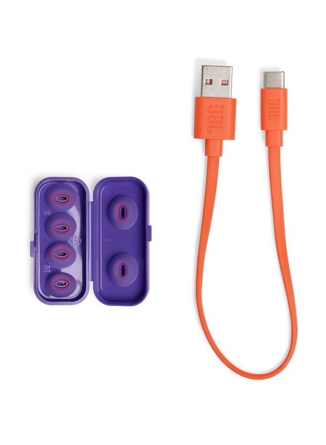 سماعات أذن Tune Flex True اللاسلكية المانعة للضوضاء، Pure Bass، Anc + Smart Ambient، 4 ميكروفونات، بطارية 32 ساعة، مقاومة للماء والعرق، ملاءمة مريحة