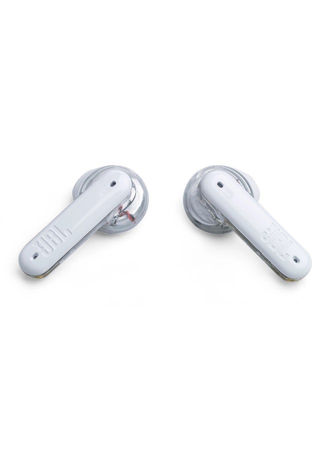JBL - Tune Flex True Wireless Noise Cancelling Earbuds, Pure Bass, Anc + Smart Ambient, 4 Microphones, 32H Of Battery, Water Resistant And Sweatproof, Comfortable Fit White - Image 1