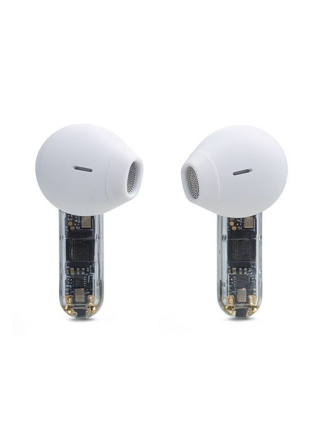 JBL - Tune Flex True Wireless Noise Cancelling Earbuds, Pure Bass, Anc + Smart Ambient, 4 Microphones, 32H Of Battery, Water Resistant And Sweatproof, Comfortable Fit White - Image 1