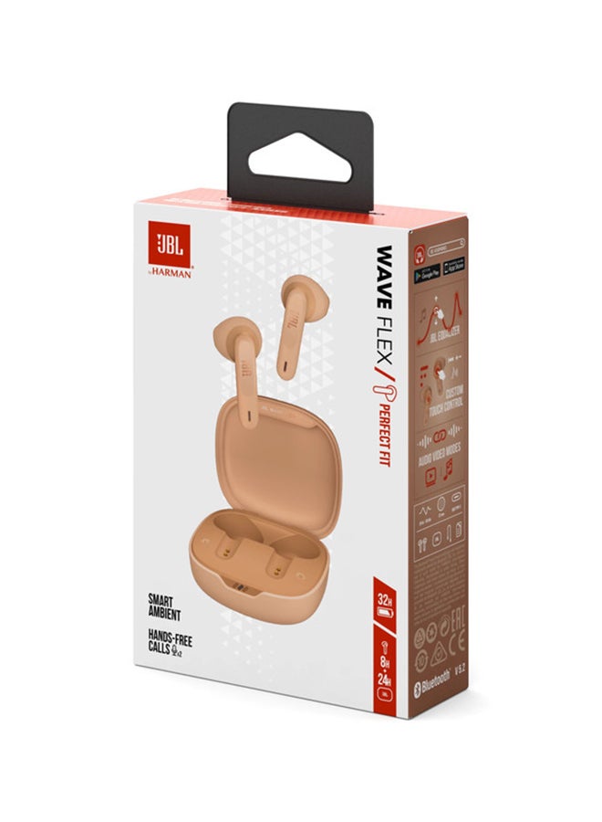 جي بي إل - سماعات أذن Wave Flex True اللاسلكية، صوت أساسي عميق، ملاءمة مريحة، بطارية 32 ساعة، بيئة ذكية + التحدث، مكالمات بدون استخدام اليدين، تنبيه صوتي، مقاومة للماء والغبار - Image 1
