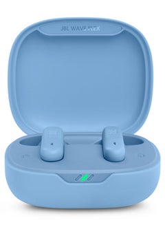 JBL Wave Flex True Wireless Earbuds, Deep Base Sound, Comfortable Fit, 32H Battery, Smart Ambient + Talkthru, Hands-Free Call, Voiceaware, Water And Dust Resistant Blue  - Image 2