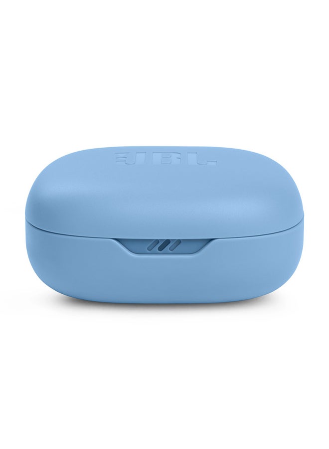 JBL - Wave Flex True Wireless Earbuds, Deep Base Sound, Comfortable Fit, 32H Battery, Smart Ambient + Talkthru, Hands-Free Call, Voiceaware, Water And Dust Resistant Blue - Image 1