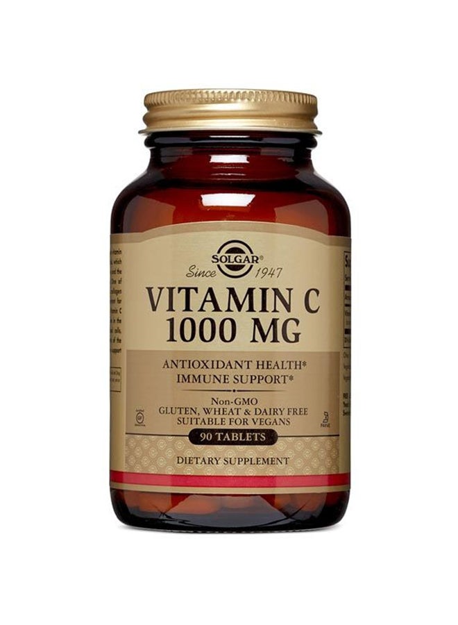 Solgar Vitamin C 1000 Mg, 90 Tablets - Image 1