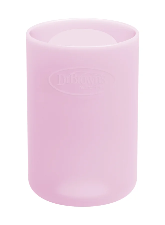 دكتور براونز Narrow Glass Bottle Sleeve, 4 Oz/120 Ml - Pink