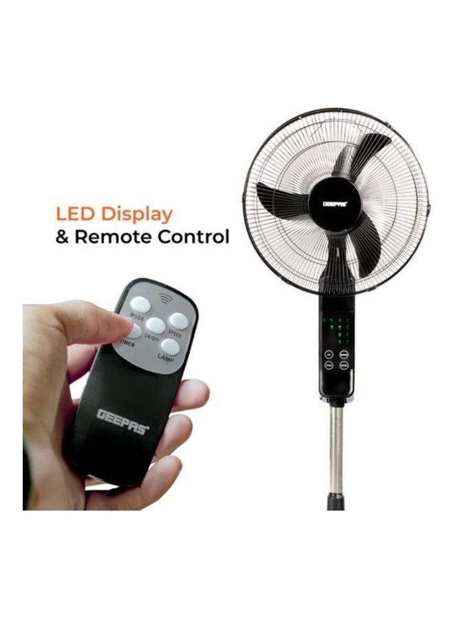 جيباس مروحة ستاند مقاس 16 بوصة مع جهاز تحكم عن بعد وشاشة LED - Image 4