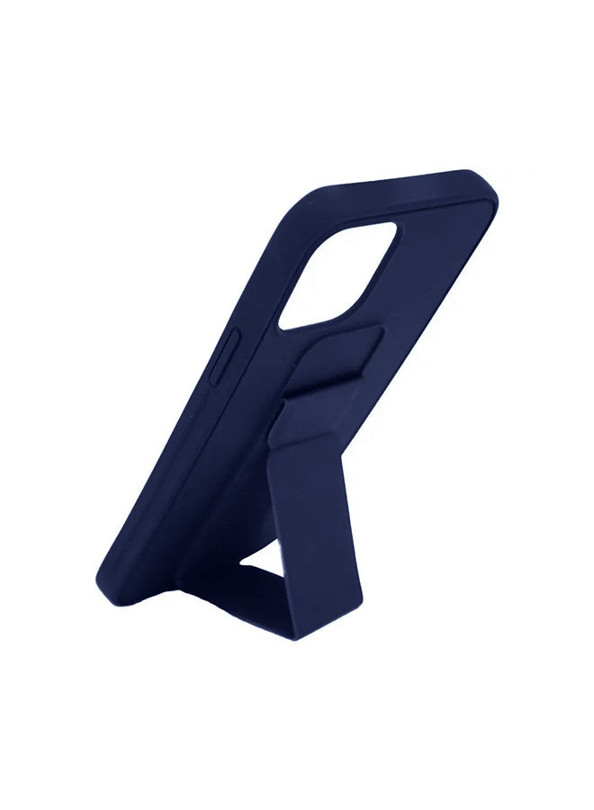 MARGOUN Protective Case Cover with Finger Grip Stand for Apple iPhone 11 Pro Max Blue - Image 2