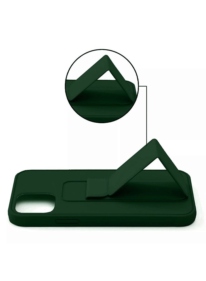 MARGOUN Protective Case Cover With Finger Grip Stand For Apple iPhone 11 Pro Max Green - Image 3