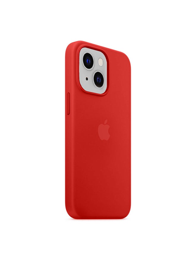 MARGOUN - Protective Soft Silicone Case Cover for iPhone 13 Scarlet Red - Image 1