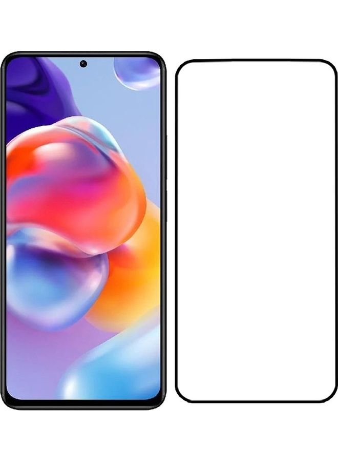 MARGOUN Xiaomi Redmi Note 11 Pro Screen Protector Tempered Glass Full Glue Back Side Black - Image 2