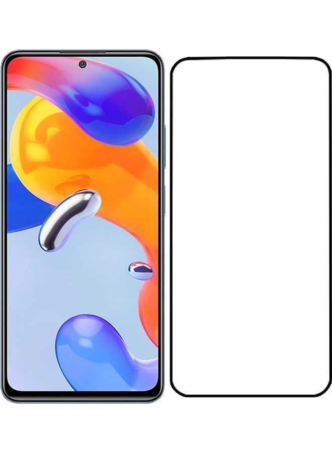 MARGOUN Xiaomi Redmi Note 11 Pro 5G Screen Protector Tempered Glass Full Glue Back Side Black - Image 2
