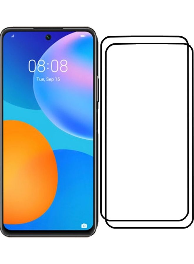 MARGOUN 2 Pack For Huawei Y7a Screen Protector Tempered Glass Full Glue Back Side Black - Image 2