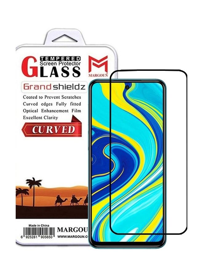 MARGOUN Xiaomi Redmi Note 9S Screen Protector Tempered Glass Full Glue Back Side Black - Image 1