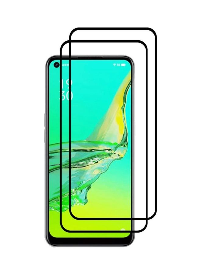 MARGOUN 2 Pack For Oppo A11s Screen Protector Tempered Glass Full Glue Back Side Black - Image 2