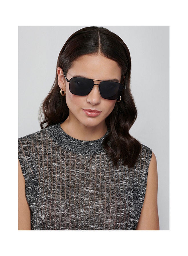 VINCENT CHASE Unisex Polarized Rectangular Sunglasses - VC S13118 - Lens Size: 57Mm - Image 4