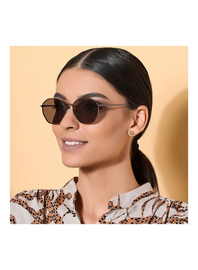 John Jacobs Unisex UV Protection Hexagon Sunglasses - JJ S12472 - Lens Size: 53Mm  - Image 4