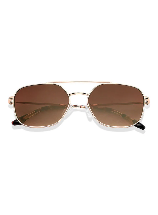 John Jacobs John Jacobs | Gold - Brown | Full Rim Square Stylish &amp; Premium Polarized Sunglasses | JJ Tints | 100% UV Protected | Men &amp; Women | Extra Wide | JJ S12803