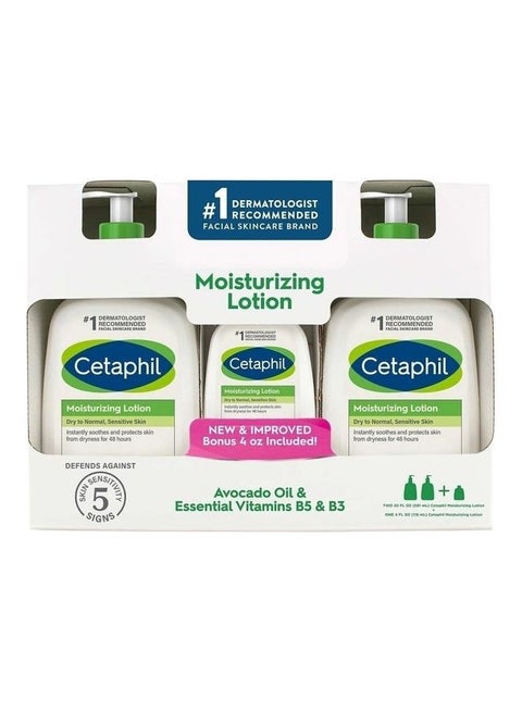 3-Piece Moisturizing Lotion Set 44ounce White 591+591+118ml