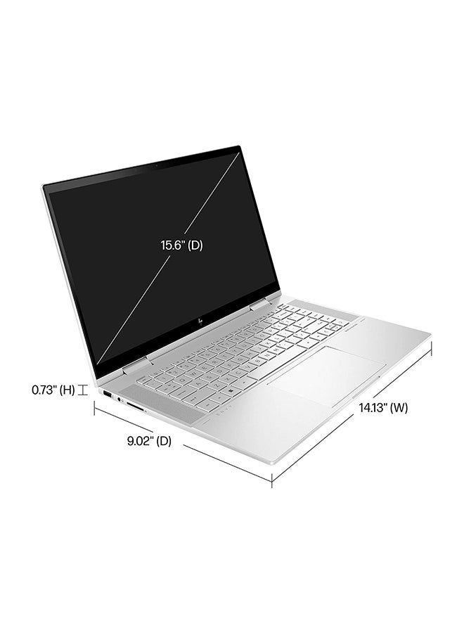 HP - Renewed - ENVY X360 Laptop With 15.6-Inch Touch Screen Display,Core i5/12th Gen/8GB RAM/256GB SSD/Windows 11 English Silver - Image 1