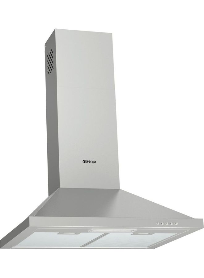 Gorenje Pyramidal Hood 60 Cm 3 Speeds Levels Stainless Steel 138 Watt Air Extraction 298  M³/H Washable Aluminium Filter With Polyurethane Foam PWHC628EX Silver  - Image 1