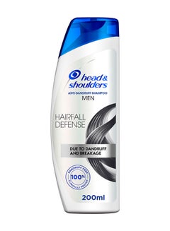Head & Shoulders Men Hairfall Defense Anti-Dandruff Shampoo 200ml  - Image 1