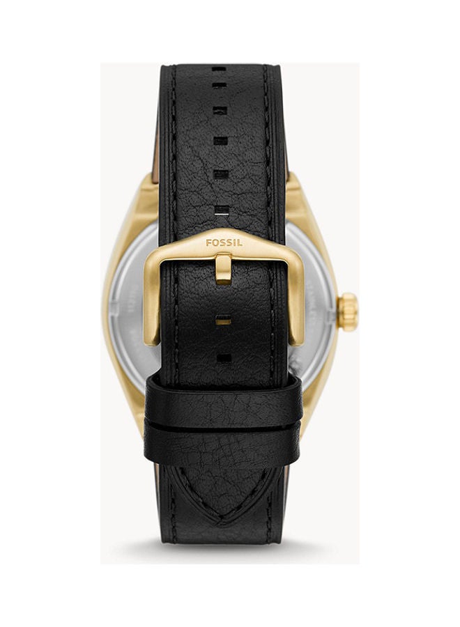 FOSSIL Men's Analog Round Shape Leather Wrist Watch ME3208 - 42 Mm  - Image 2