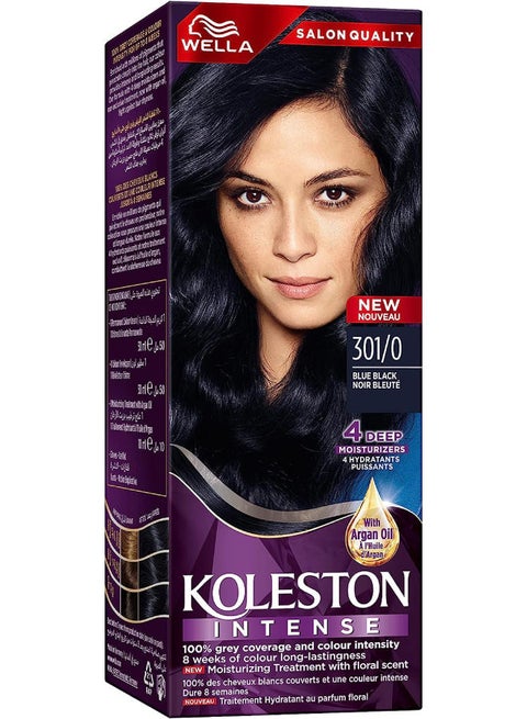 Wella Expert Intense Hair Color Cream 301/0 Blue Black 50ml
