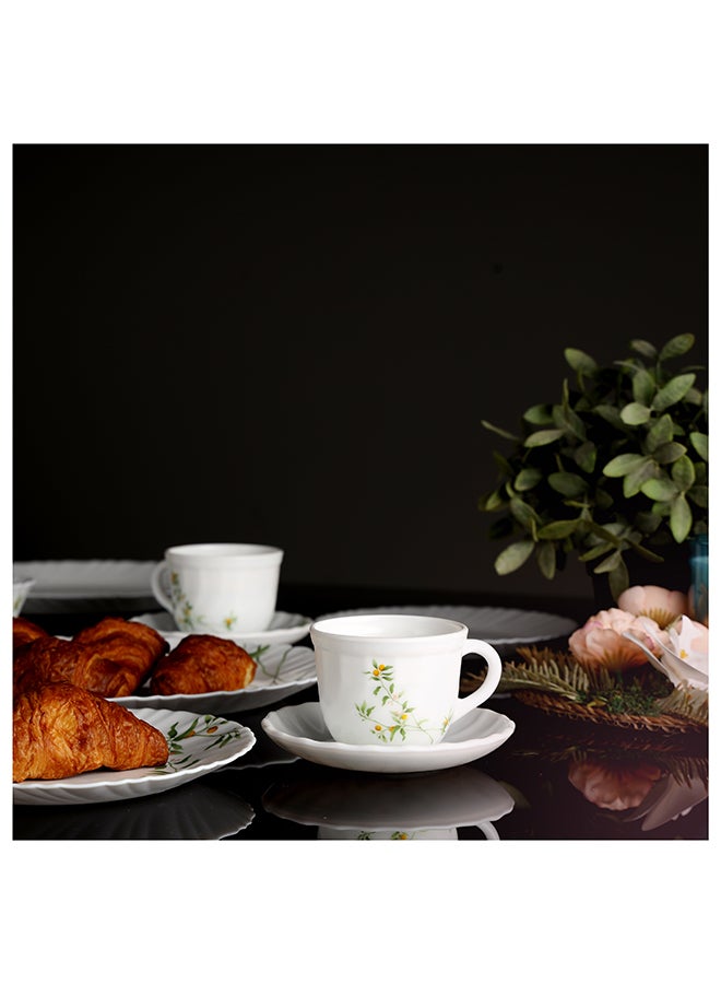 رويال فورد Pack Of 44 Opalware Orange Blossom Dinner Set, Orange Blossom 37cm - Image 5