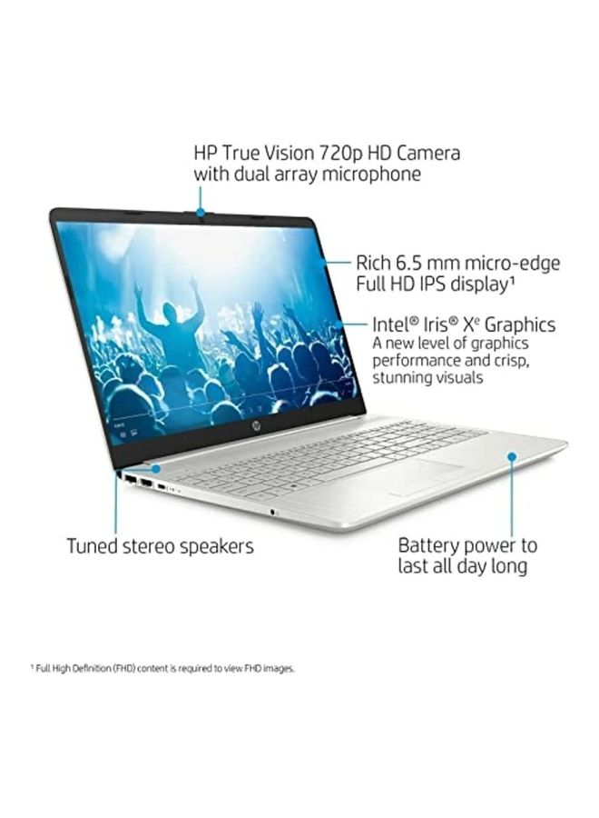15-dy2795wm (Upgraded Version) Laptop With 15.6-Inch FHD Display, Core i5-1135G7 Processor/16GB RAM/512GB SSD/Intel Iris Xe Graphics/Windows 11 English/Arabic Silver - v1686646908/N53413506A_5