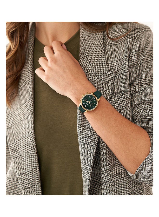 FOSSIL Women's Analog Round Shape Leather Wrist Watch ES5239 - 36 Mm  - Image 4
