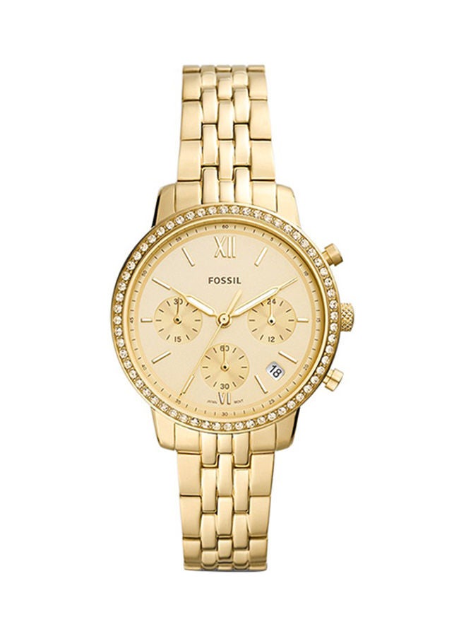 FOSSIL - Women's Analog Round Shape Stainless Steel Wrist Watch ES5219 - 36 Mm - Image 1