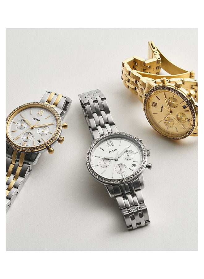 FOSSIL - Women's Analog Round Shape Stainless Steel Wrist Watch ES5219 - 36 Mm - Image 1